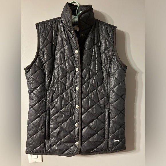 OUTBACK TRADING CO Womens Size XL GRAND PRIX quilted Black Vest - Picture 16 of 16